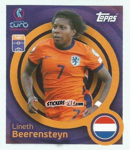 Figurina Lineth Beerensteyn - Uefa Women'S Euro 2025 n. 285 - Topps