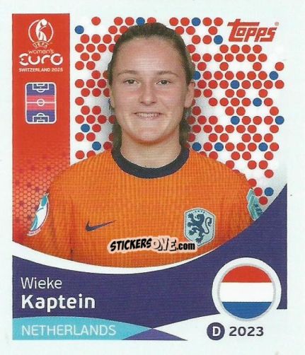 Cromo Wieke Kaptein - Uefa Women'S Euro 2025 n. 294 - Topps