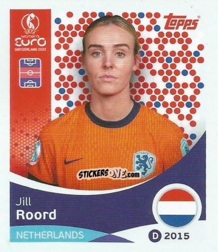Cromo Jill Roord - Uefa Women'S Euro 2025 n. 295 - Topps