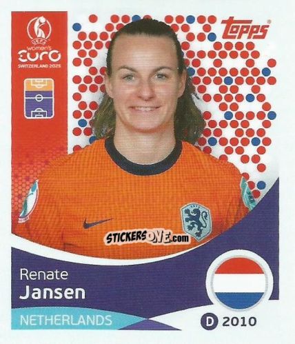 Cromo Renate Jensen - Uefa Women'S Euro 2025 n. 298 - Topps