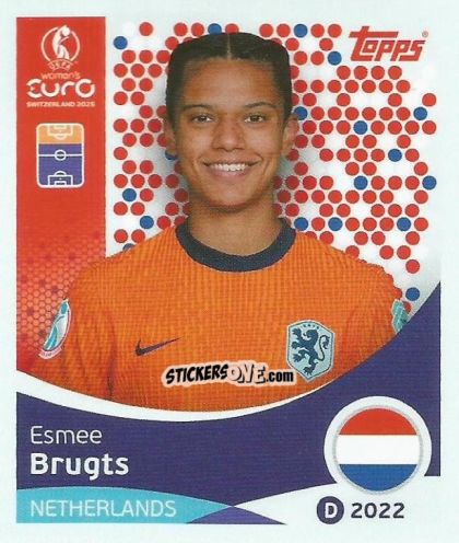 Cromo Esmee Brugts - Uefa Women'S Euro 2025 n. 299 - Topps
