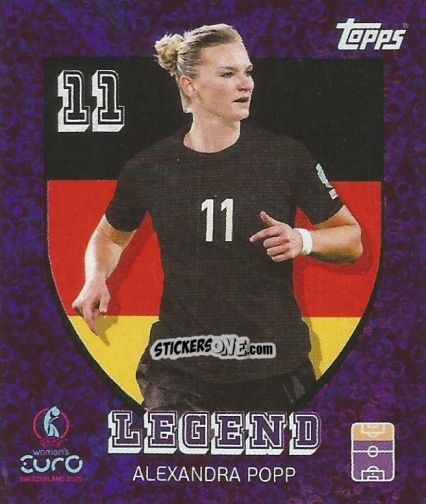 Figurina Alexandra Popp - Uefa Women'S Euro 2025 n. 301 - Topps