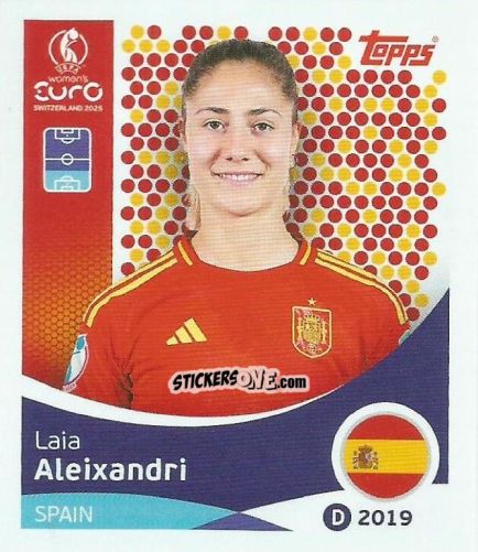 Figurina Laia Aleixandri - Uefa Women'S Euro 2025 n. 97 - Topps