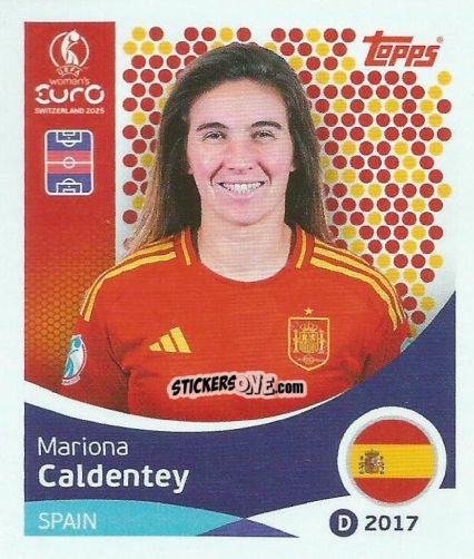 Figurina Mariona Caldentey - Uefa Women'S Euro 2025 n. 104 - Topps