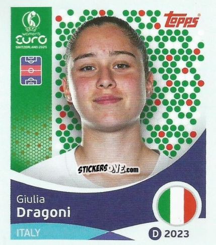 Figurina Giulia Dragoni - Uefa Women'S Euro 2025 n. 150 - Topps