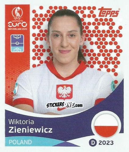 Figurina Wiktoria Zieniewicz - Uefa Women'S Euro 2025 n. 196 - Topps
