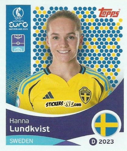 Figurina Hanna Lundkvist - Uefa Women'S Euro 2025 n. 228 - Topps