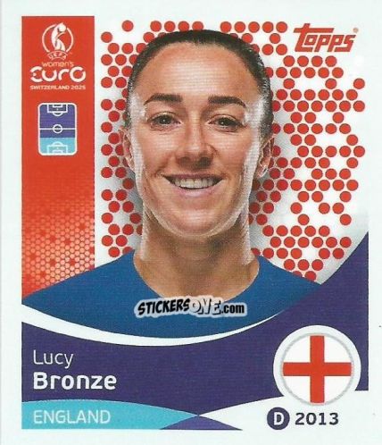 Figurina Lucy Bronze - Uefa Women'S Euro 2025 n. 256 - Topps
