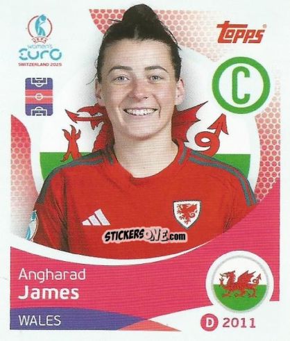 Figurina Angharad James - Uefa Women'S Euro 2025 n. 270 - Topps
