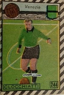 Sticker Clocchiatti - Tuttocalcio Campionato 1948-1949 Serie B n. 244 - CICOGNA
