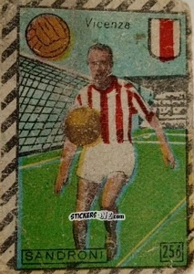 Sticker Sandroni - Tuttocalcio Campionato 1948-1949 Serie B n. 256 - CICOGNA
