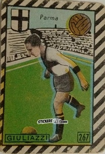 Sticker Giuliazzi - Tuttocalcio Campionato 1948-1949 Serie B n. 267 - CICOGNA
