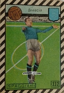 Sticker Spaggiari - Tuttocalcio Campionato 1948-1949 Serie B n. 332 - CICOGNA

