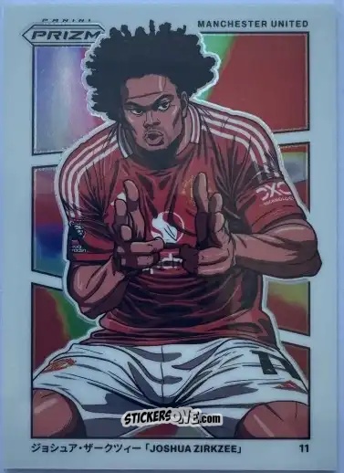 Sticker Joshua Zirkzee - English Premier League 2024-2025. Prizm
 n. M7 - Panini