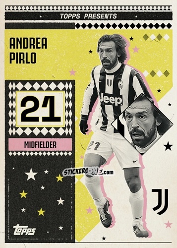 Figurina Andrea Pirlo - Juventus 2024-2025 Team Set
 n. 29 - Topps