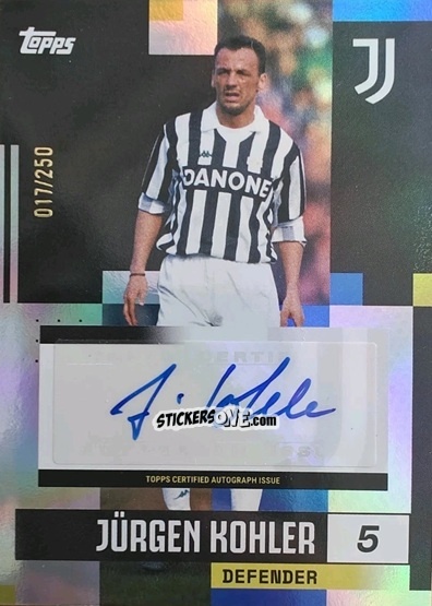 Sticker Jürgen Kohler - Juventus 2024-2025 Team Set
 n. BA-JK - Topps