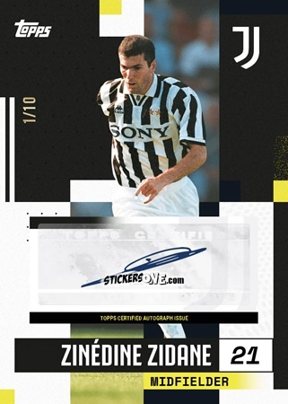 Sticker Zinédine Zidane - Juventus 2024-2025 Team Set
 n. BA-ZZ - Topps