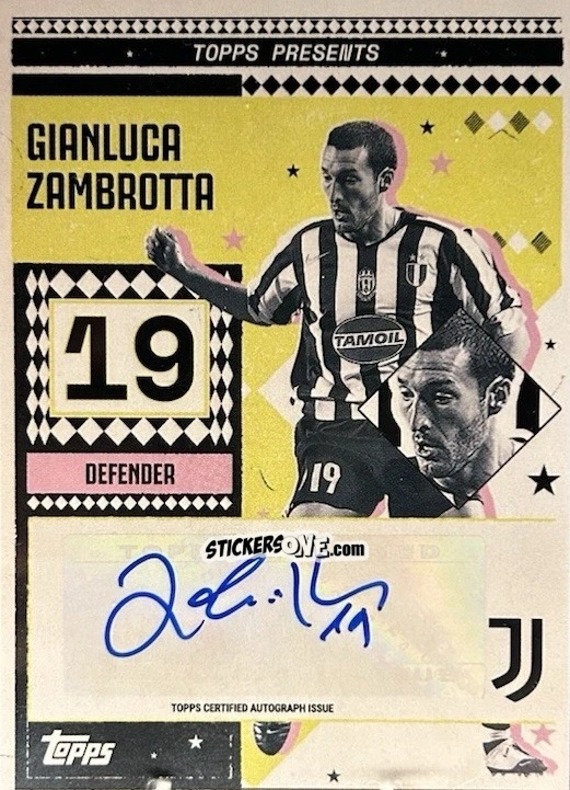 Sticker Gianluca Zambrotta - Juventus 2024-2025 Team Set
 n. VL-GZ - Topps