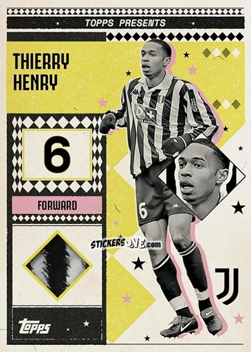 Figurina Thierry Henry - Juventus 2024-2025 Team Set
 n. LR-TH - Topps