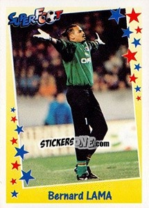 Sticker Bernard Lama - SuperFoot 1998-1999 n. 25 - Panini