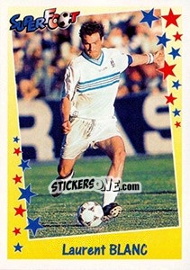 Sticker Laurent Blanc - SuperFoot 1998-1999 n. 58 - Panini