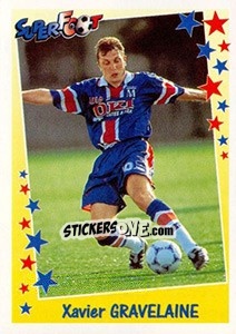 Sticker Xavier Gravelaine - SuperFoot 1998-1999 n. 136 - Panini