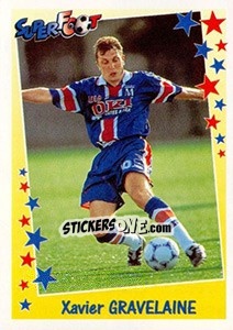 Sticker Xavier Gravelaine - SuperFoot 1998-1999 - Panini