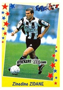 Sticker Zinedine Zidane - SuperFoot 1998-1999 n. 166 - Panini