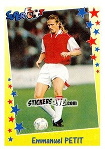 Cromo Emmanuel Petit - SuperFoot 1998-1999 - Panini