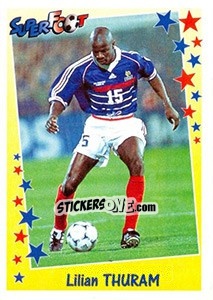 Sticker Lilian Thuram - SuperFoot 1998-1999 n. 183 - Panini