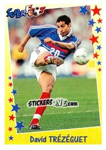 Sticker David Trézéguet - SuperFoot 1998-1999 n. 195 - Panini