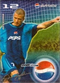 Sticker David Beckham - Pepsi World Football Stars 2002
 n. 12 - PEPSI