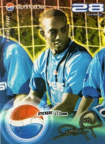 Sticker Dwight Yorke - Pepsi World Football Stars 2002
 n. 28 - PEPSI
