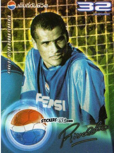 Sticker Rivaldo Vitor Borba Ferreria - Pepsi World Football Stars 2002
 n. 32 - PEPSI