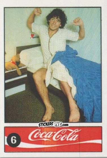 Cromo Diego Armando Maradona - Official Maradona Coca Cola 1984 (Colombia) n. 6 - Coca-Cola
