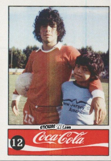 Cromo Diego Armando Maradona - Official Maradona Coca Cola 1984 (Colombia) n. 12 - Coca-Cola