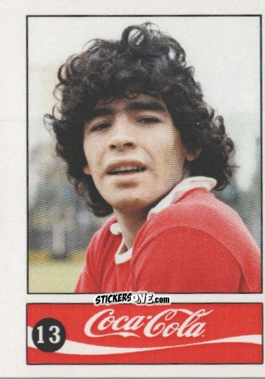 Cromo Diego Armando Maradona - Official Maradona Coca Cola 1984 (Colombia) n. 13 - Coca-Cola