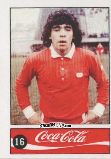 Cromo Diego Armando Maradona - Official Maradona Coca Cola 1984 (Colombia) n. 16 - Coca-Cola