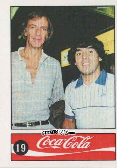 Cromo Diego Armando Maradona - Official Maradona Coca Cola 1984 (Colombia) n. 19 - Coca-Cola