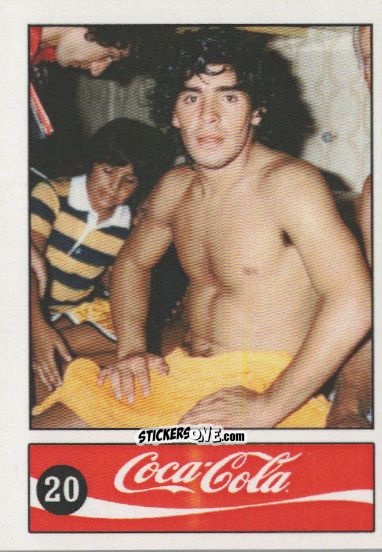 Cromo Diego Armando Maradona - Official Maradona Coca Cola 1984 (Colombia) n. 20 - Coca-Cola