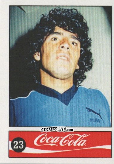 Cromo Diego Armando Maradona - Official Maradona Coca Cola 1984 (Colombia) n. 23 - Coca-Cola