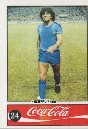 Cromo Diego Armando Maradona - Official Maradona Coca Cola 1984 (Colombia) n. 24 - Coca-Cola