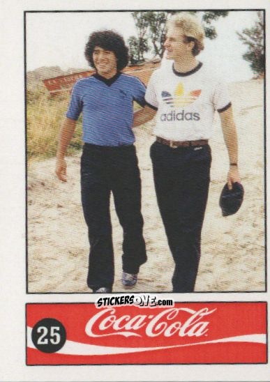 Cromo Diego Armando Maradona - Official Maradona Coca Cola 1984 (Colombia) n. 25 - Coca-Cola