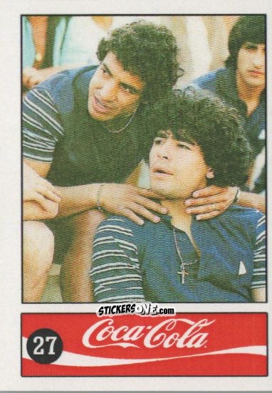 Cromo Diego Armando Maradona - Official Maradona Coca Cola 1984 (Colombia) n. 27 - Coca-Cola