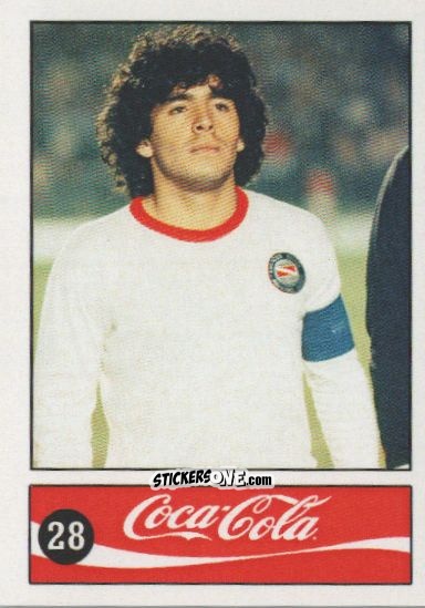 Cromo Diego Armando Maradona - Official Maradona Coca Cola 1984 (Colombia) n. 28 - Coca-Cola