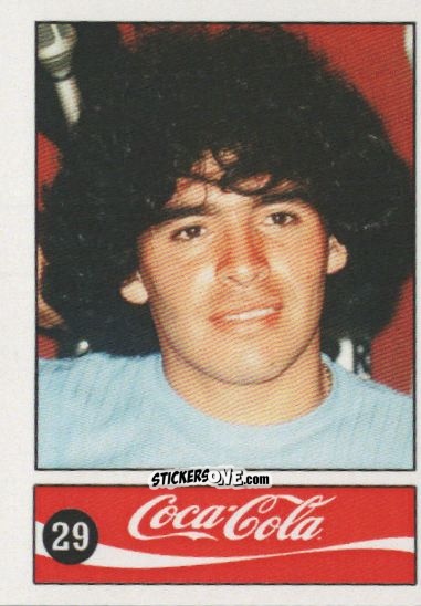 Cromo Diego Armando Maradona - Official Maradona Coca Cola 1984 (Colombia) n. 29 - Coca-Cola