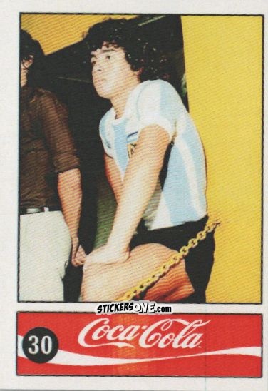 Cromo Diego Armando Maradona - Official Maradona Coca Cola 1984 (Colombia) n. 30 - Coca-Cola