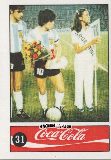 Cromo Diego Armando Maradona - Official Maradona Coca Cola 1984 (Colombia) n. 31 - Coca-Cola
