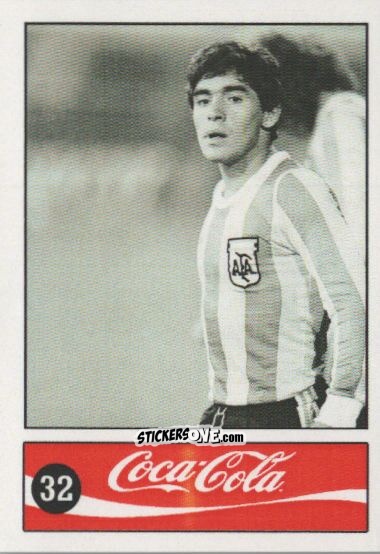 Cromo Diego Armando Maradona - Official Maradona Coca Cola 1984 (Colombia) n. 32 - Coca-Cola