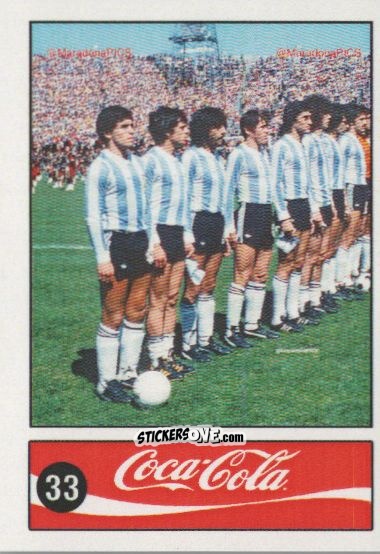 Cromo Diego Armando Maradona - Official Maradona Coca Cola 1984 (Colombia) n. 33 - Coca-Cola